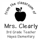 Picture of Redemption Stamp Plate - Clearly Teacher Stamp