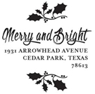 Picture of Redemption Stamp Plate - Merry Holiday Stamp