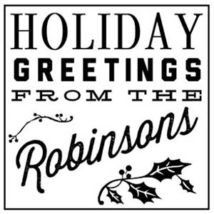 Robinson Holiday Stamp