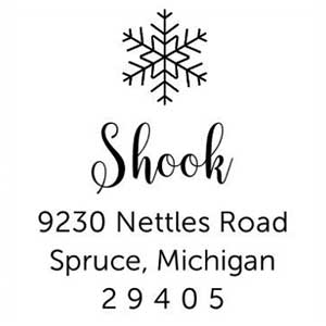 Shook Holiday Stamp