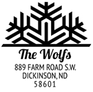 Picture of Redemption Stamp Plate - Wolf Holiday Stamp