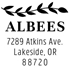 Albee Address Stamp