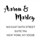 Picture of Extra Stamp Plate - Aaron Address Stamp
