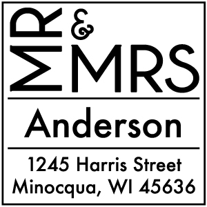 Anderson Wedding Stamp