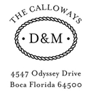Picture of Extra Stamp Plate - Calloway Address Stamp