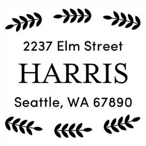 Harris Address Stamp