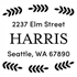 Harris Address Stamp