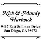 Picture of Extra Stamp Plate - Hartwick Address Stamp