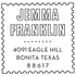 Jemma Address Stamp