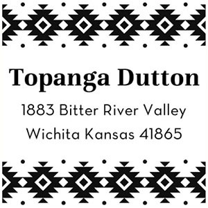 Topanga Address Stamp