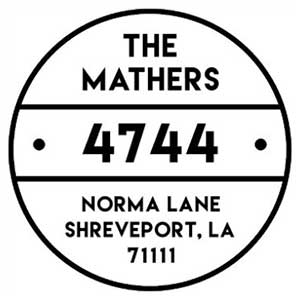 Mathers Address Stamp
