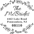 Picture of Extra Stamp Plate - McBride Address Stamp