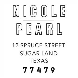 Nicole Address Stamp