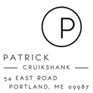 Patrick Square Address Stamp