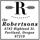 Picture of Extra Stamp Plate - Robertson Address Stamp