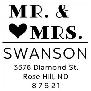 Swanson Wedding Stamp