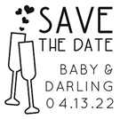 Picture of Extra Stamp Plate - Darling Wedding Stamp