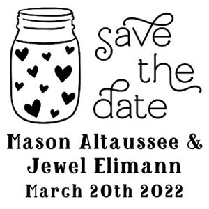 Jewel Wedding Stamp