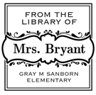 Bryant Teacher Stamp