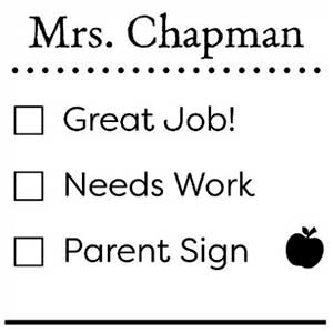 Chapman Teacher Stamp