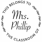 Picture of Extra Stamp Plate - Phillip Teacher Stamp
