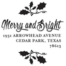 Picture of Extra Stamp Plate - Merry Holiday Stamp