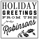 Picture of Extra Stamp Plate - Robinson Holiday Stamp