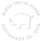 Picture of Extra Embosser Die - Elena Birth Announcement Embosser