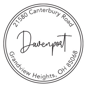 Davenport Address Stamp