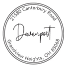 Picture of Redemption Stamp Plate - Davenport Address Stamp