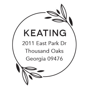 Keating Address Stamp