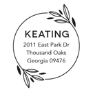 Picture of Redemption Stamp Plate - Keating Address Stamp