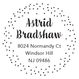 Astrid Address Stamp