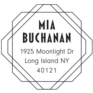 Buchanan Address Stamp