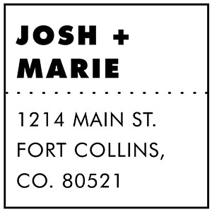 Josh Address Stamp