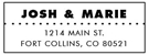 Josh Rectangular Address Stamp