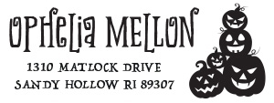 Mellon Rectangular Holiday Stamp